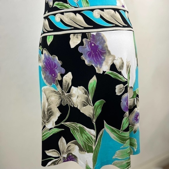 Cache Y2K Floral Halter Dress Lightweight Stretch Size Small - Picture 12 of 16